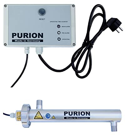PURION 500 UVC klärer mit 10W 400l/h Trinkwasserdesinfektion, UV-Anlage mit Lebensdauerüberwachung