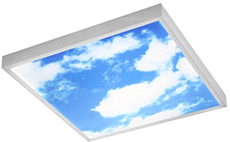 Long Life Lamp Company 40w Sky LED Ceiling Light 600 x 600 Cloud Scene Flush Mount Light with Transformer and Frame SKY01