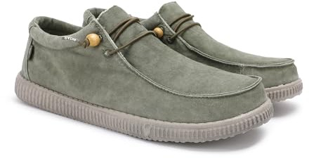 WALK IN PITAS | WP150 Washed | Mocasines de Hombre | Náuticos Casual | Zapatillas de Tela | Zapatos sin Cordones | Deportivas Casuales | Calzado de Walkinpitas