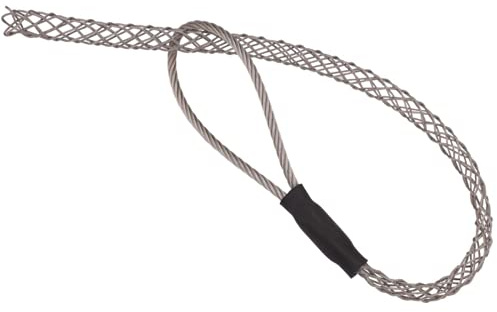 Kit de chaussettes de prise de câble IRSCorp en acier galvanisé antidérapant, ensemble de lassos de prise de câble pour tuyau, fil, prise flexible avec œil en maille et corde noire