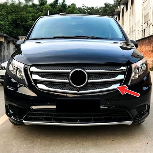Listas de Parrilla válidas para MERCEDES VITO | W447 | 2014-2019 Moldura Cromada Acero Inoxidable Embellecedor Cromo Frontal Tiras cromadas de Radiador