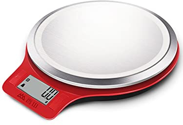 Bilancia da cucina digitale in acciaio inossidabile con display LCD Bilancia da cucina rossa da 5 kg Bilancia da cucina elettronica da 0,1 g little surprise