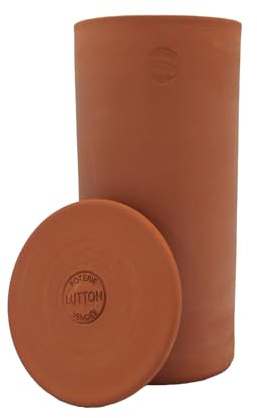 Ollas Lutton 3L Terrakotta Bewässerungstöpferei – Poreuse Gartenbewässerung Röhre – 32 cm hoch – Autonome Pflanzenbewässerung für Outdoor & Hochbeet – Handgefertigt in Frankreich