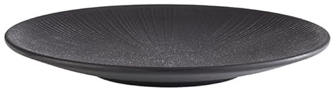APS 85064 Teller NERO, Ø 26 cm, Höhe 3 cm, Melamin, schwarz