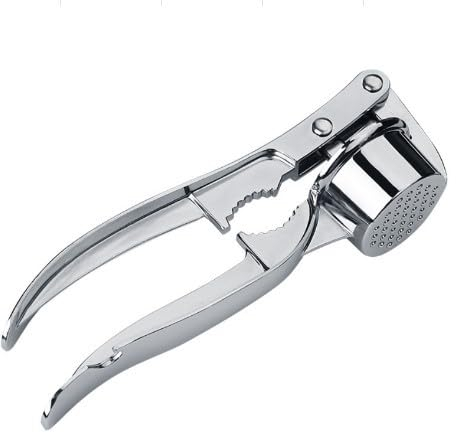 Keroppa, Prensa para Ajos, Prensador Metálico para Ajos, Marca Española, Resistente, Ligero, Fácil Limpiado, Gran Capacidad de Prensado, Mango Ergonómico