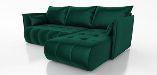 IWMAR MÖBEL Nessa ECKSOFA MIT SCHLAFFUNKTION! 214x152x40 Sofa 4 Sitzer! Best Schlafsofa. Eckcouch mit Bettkasten. Couch Wohnzimmer. Polstermöbel. Möbel mit Schlaffunktion. Schlafsofa mit Bettkasten.
