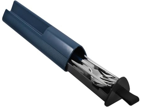 SHOWERORO Küchenutensilien Besteck-set Mit Etui Und Löffel Wiederverwendbares Besteck Camping Utensilien Set Tragbar Für Reisen Und