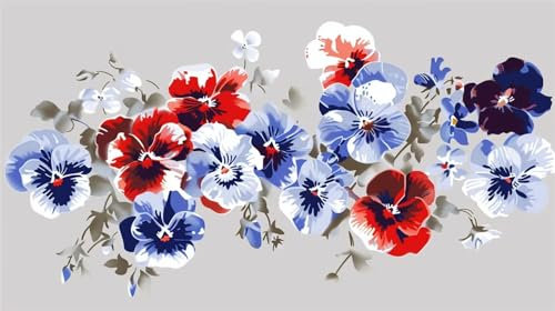 Malen nach Zahlen Erwachsene, DIY Malen nach Zahlen Orchidee, 160x90cm DIY Einfach mit Pinsel und Acrylfarben, Set Malen nach Zahlen ab 6 7 8 9 10 11 12 Jahre Mädchen Jungen Teenager für Geschenke