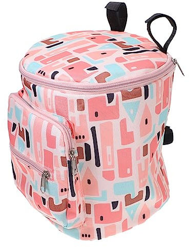 Hänge Organizer Tasche für Kinderwagen, Nylon, Rosa, 1 Stück | Großes Fassungsvermögen, Leicht und Praktisch, für Babyzubehör und Persönliche Dinge