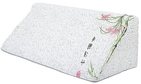 Grcfumo Cuscino a cuneo laterale, Cuscino ribaltabile a forma di R rimovibile, Cuscino per allineamento del corpo elevato, Cuscino per elevazione del posizionamento della schiena (50 * 25 * 15cm)