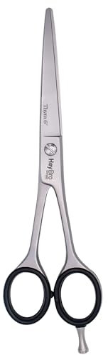 HeyBro Solingen | THYRA 6 – Professionelle Friseurschere & Haarschere aus Edelstahl – Hair Scissors – Made in Solingen, Germany | Für Erwachsene, Kinder & als Bartschere für Männer