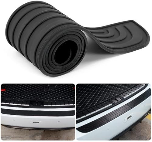Car Rear Bumper Protector, Rubber Bumper Protector, Car Door Sill Protector, Car Boot Entry Guard, Rear Inside Buffer Sill Plate Guard, Scratch Protectors, Boot Guard for Pickup Truck SUV