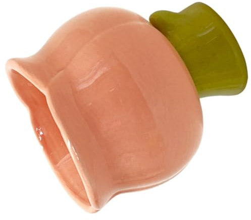 Alipis Taza De Cerámica Forma De Flor Alta y Estética Para Té y Helado Fácil De Limpiar