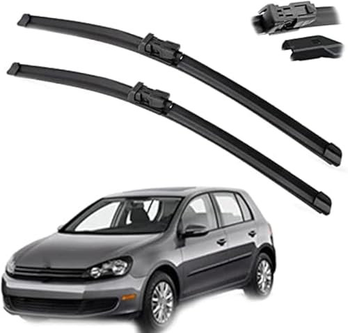 ACRUZ Scheibenwischer Set für VW Golf VI MK6 2009 2010 2011 2012 24in+ 19in, Ersatzwischblätter Premium Qualität Wischerblätter Set.