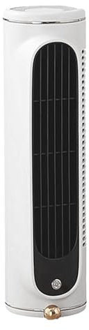 Silent Tower Fan - Portable Bladeless Desk Air Cooler | Rechargeable Cooling Tower with 3 Speeds for Bedroom, Office, Kitchen, Travel, Summer Camping, Quiet Air Circulator for Home Use