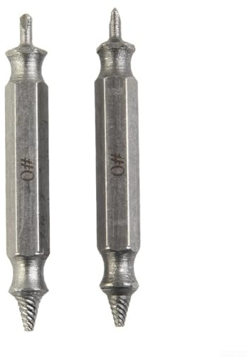 Juego de 2 herramientas de extracción de tornillos dañados con un eficiente sistema integrado de brocas