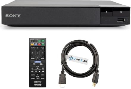 Region Free Blu-Ray Player Compatible with Sony BDP-S1700U Multi Region Code Free | Blu-Ray Regions A, B, C | DVD Regions 0-8 with Dynastar 6FT HDMI Bundle