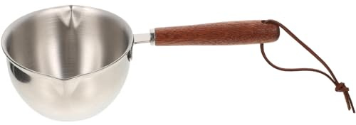 UTHCLO Petite Casserole Acier Inoxydable avec Poignée Pot à Sauce Multi-usage Compatible Gaz et Induction Design Compact et Facile à Nettoyer