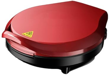Forno per pizza da interno, forno elettrico per pizza da interno portatile, 1200 W, in lega ABS e bachelite, griglia interna aperta a 180° per la casa, per preparare pizza, quesadillas, frittate e a