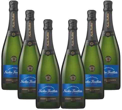 Nicolas Feuillatte Réserve Exclusive Brut - Lot de 6 bouteilles de 75 cl - Champagne