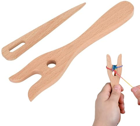 2 forchette per maglieria, forchetta per bambini, utensili per maglieria, forcella, legno, utensili per maglieria in legno, utensili per maglieria fai da te, strumenti intrecciati, per intreccio