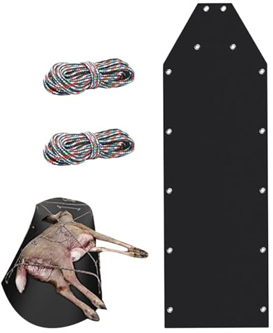 Herten Sleepslee – Caravane de chasse haute performance, chariot de gibier polyvalent, traîneau à neige sur glace, porte-équipement utilitaire, transport en plein air | Accessoires de transport