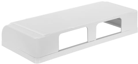 BELLIFFY Cubierta De Enchufe Impermeable Adhesiva Caja Estanca 4 Tomas De Plástico Protección Contra Salpicaduras Para Baño Cocina Y Exterior Instalación Sin Perforar