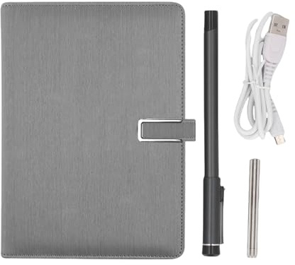 XUMIUZIY Digitales Notizbuch mit Smart Pen, 5.0 Echtzeit-Synchronisierung, OCR-Texterkennung, mit KI-Zeichnung, Sprachzeichnung, Freier Freigabe, für -Smartphones und Tablets (Gray)
