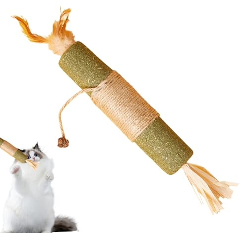 Katt Tuggpinne - Tandrensningsleksak Med Sisalrep,Inomhus Katt Betningspinne Och Kattungleksaker,För Små Och MedelKattungar Att Lindra Tråkighet