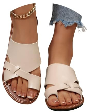 Hallux Valgus Sandales Femme Été Confortable Plateforme Tongs PU Nu Pieds Bout Ouvert Espadrilles Chaussures Orthopediques Sandales Pantoufles de Plage Vacances
