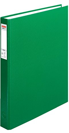 Herlitz Ringbuch maX.file pRotect A4, 1 Stück, 2-Ring-Kombi-Mechanik, 25 mm Füllhöhe, grün