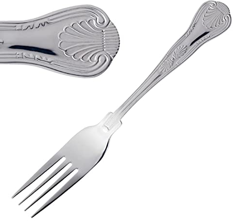 Olympia D683 12X Kings Table Fork 207mm 18/0 Stainless Steel Cutlery Kitchen