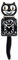 Kit Cat Klock Classic Black Lady Klock, Black, Negro, Clásico