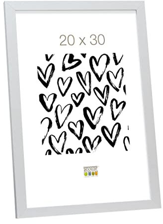 Deknudt Frames S44CD1-20.0X30.0 - Portafoto Basic in Legno e MDF, Dimensioni 20 x 30 cm, Colore: Argentato