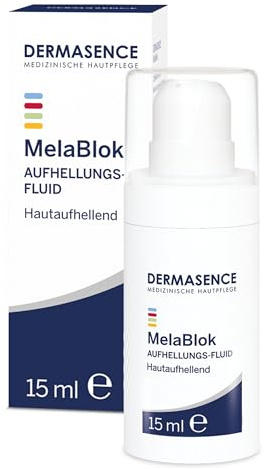 DERMASENCE MelaBlok, 15 ml | Intensivpflege bei Pigmentflecken, mit Fruchtsäure, Vitamin C und Q10, fördert einen gleichmäßigen Teint, vegan