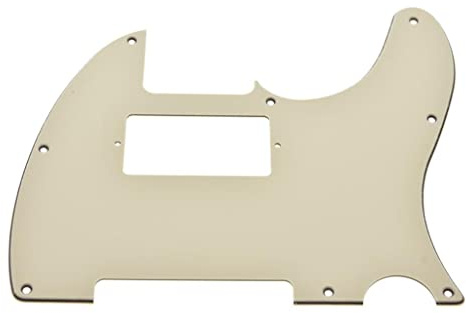 KAISH 8-Loch-Tele-Gitarren-Humbucker-Plektrum-Schutz TL Plektrum-Schutz für Telecaster/Tele, hergestellt in den USA/Mexiko, antikes Weiß, 3-lagig