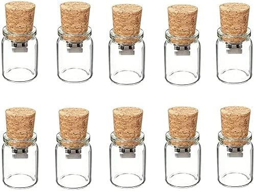 10 Piezas Botella Transparente Memoria USB de 8GB Decoración USB Memory Stick Pendrive 8GB Glass pendrive Pen Drive Botella pendrive Botella Cristal