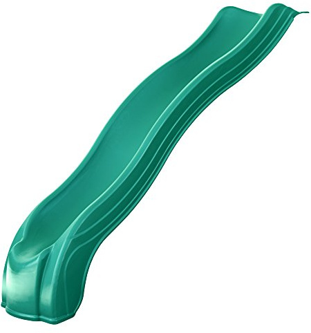 Swing-N-Slide WS 8200 Apex Wave Slide 8 Foot Long Plastic Outdoor Wave Slide for 4' Swing Set Decks, Green