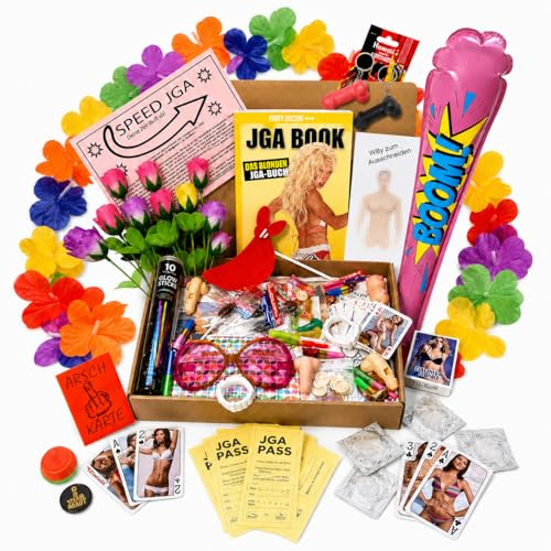 jameitop®Bauchladen Starter SET 80 Teile JGA Edition Junggesellenabschied Inhalt