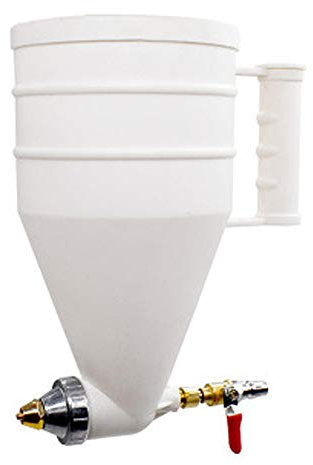 RETYLY Vernice Per Pareti Esterne, Vernice Per Pietre Reali, Spruzzatore Rivestito In Plastica Spruzzatore Di Mortaio Per Cemento Spruzzo Di Vernice Al Lattice