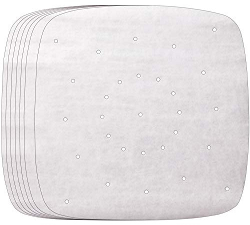 150Pcs 8.5 inch Air Fryer Parchment liners Papers Accessories, Square Bamboo Steamer Papers Sheets
