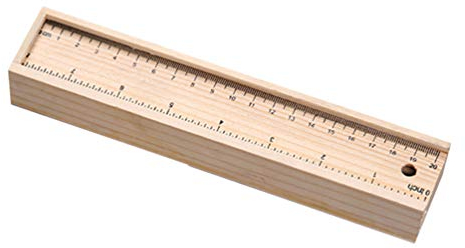 MILISTEN 1 Stück Holzstift Lineal Set Holz Bleistiftbox Und Buntstift für Kinder Zeichnen