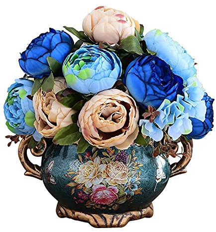 Keramische Vintage Vasen, handgefertigte nette Blume Vase Jar, Vasen für Dekor Modern Bauernhaus, Creme Keramik Pitcher Vase, Chic Statue Small Vase für Indoor Outdoor, Weihnachtsdekorationen Geschenk