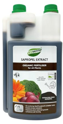 Ecoworm Sapropel Extract – Organic Liquid Fertiliser & Soil Regenerator for All Plants – Microbe-Rich Natural Plant Feed (1L Makes 200L)