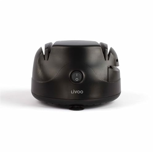 Aiguiseur à couteaux électrique Livoo - 2 meules aiguisage doux ou fort DOM394