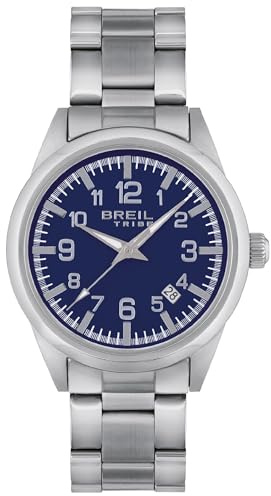Breil, Orologio da Uomo Collezione Yukon, Cronografo Maschile con Design Vintage e Sportivo, Cassa in Acciaio Satinato 40 mm, Movimento Myota 2315, Resistente all'Acqua fino a 5 Atm (Multicolor)