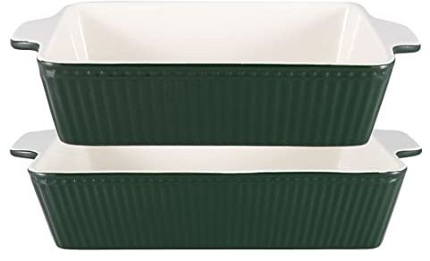 GreenGate Alice Auflaufformen Pinewood Green Set2