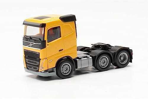 Herpa LKW Modell Volvo FH 2020 6x2 Zugmaschine, originalgetreue Miniatur im Maßstab 1:87, Modell LKW für Diorama, Modellbau Sammlerstück, Miniaturmodelle, Made in Germany, Kunststoff