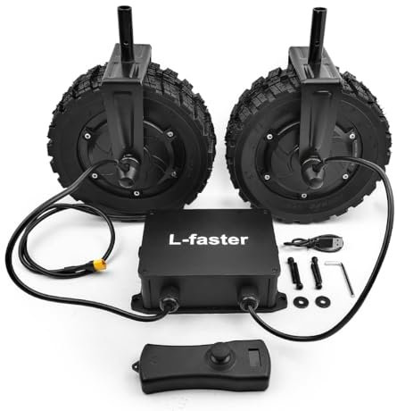 L-faster 700 W Dual Drive Brushless Hub Motor 8 Pollice RC Syst per Trolley Carriola Wagon Bike