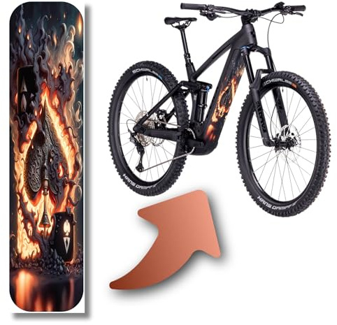 DK´s BikeDesigns Reflektierende Designschutzfolie für E-Bike Akkuabdeckungen und Unterrohr für alle E-Bike Modelle, Rahmenschutz eBike, Fahrrad Aufkleber, Bike Sticker